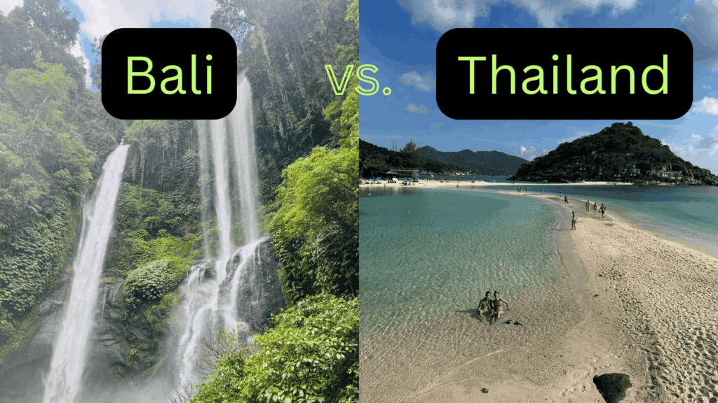 bali vs thailand